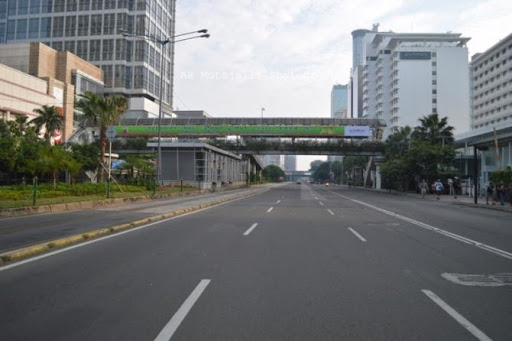 Suasana lengang Ibu Kota Jakarta. (Foto: Istimewa)