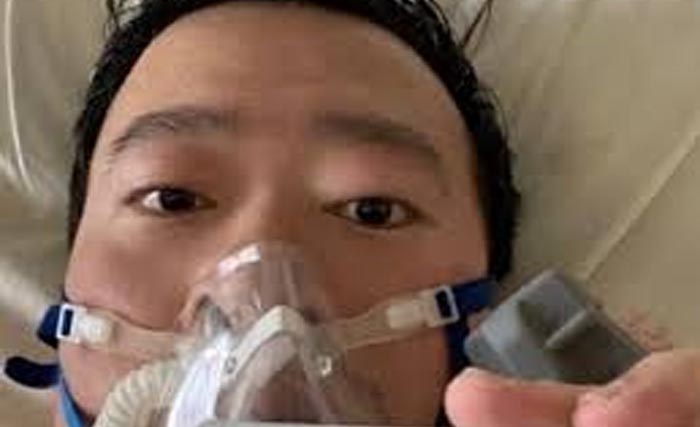 Dokter  Li Wenliang sesaat sebelum meninggal dunia. (Foto:Reuters)