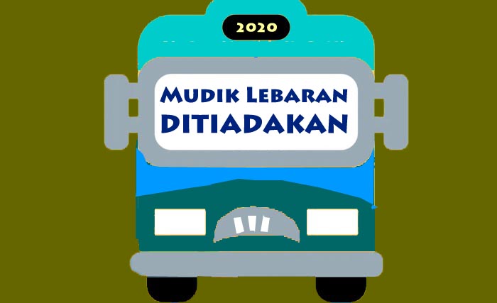 Ilustrasi pelarangan mudik lebaran. (Ngopibareng)