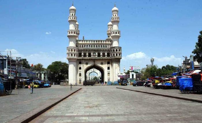 Sepi hari ini di pusat kota Negara Bagian Telangana, India. (Foto:Reuters)