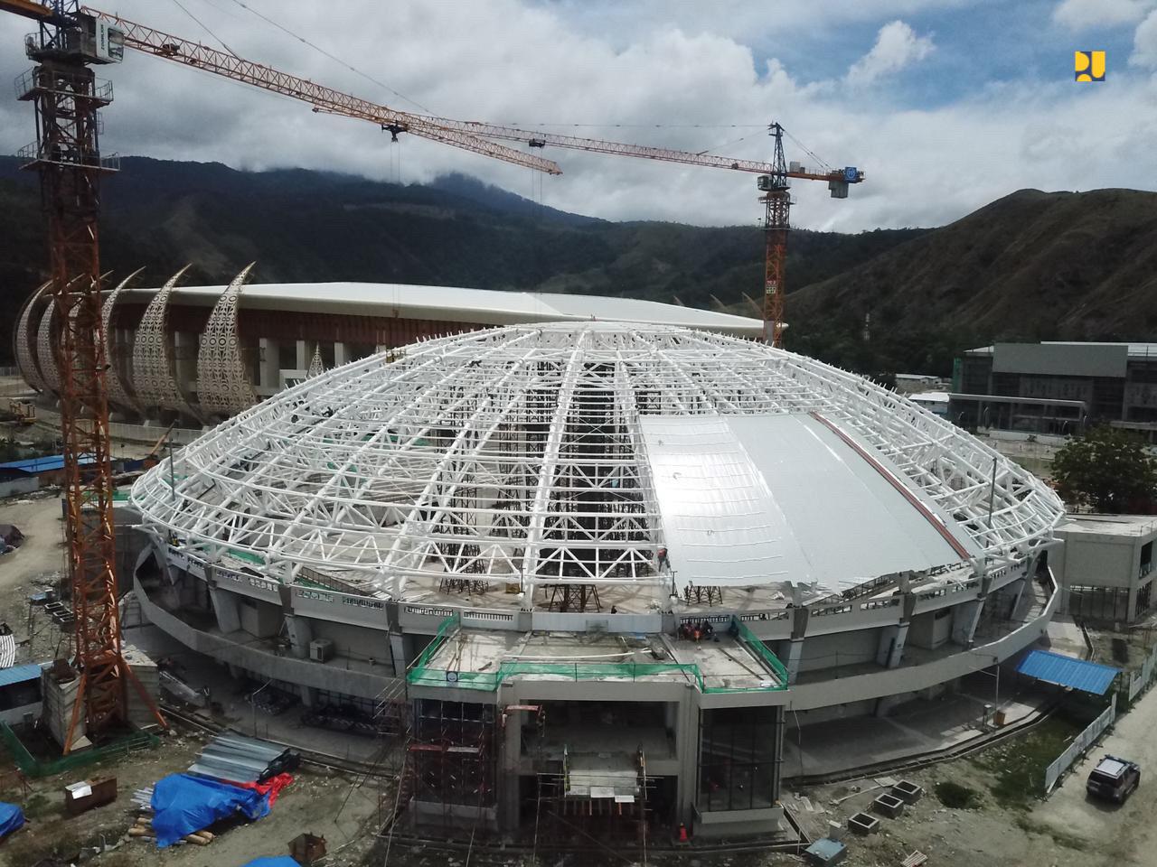 Plaza di kawasan Istora Papua Bangkit. (Foto: Kementrian PUPR)