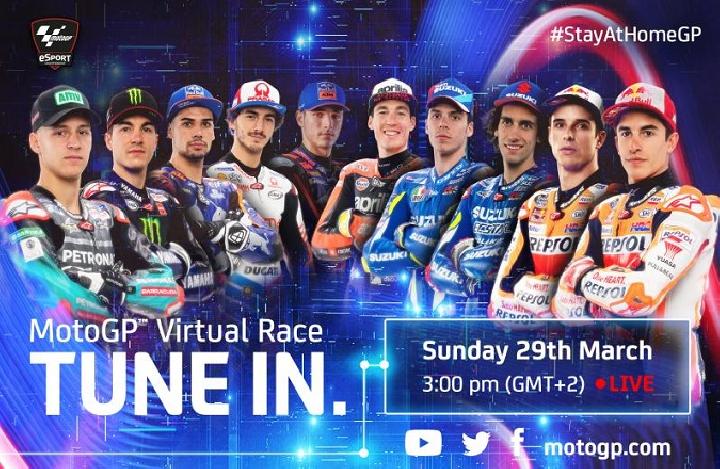 MotoGP gelar balapan virtual. (Foto: Dok. MotoGP)