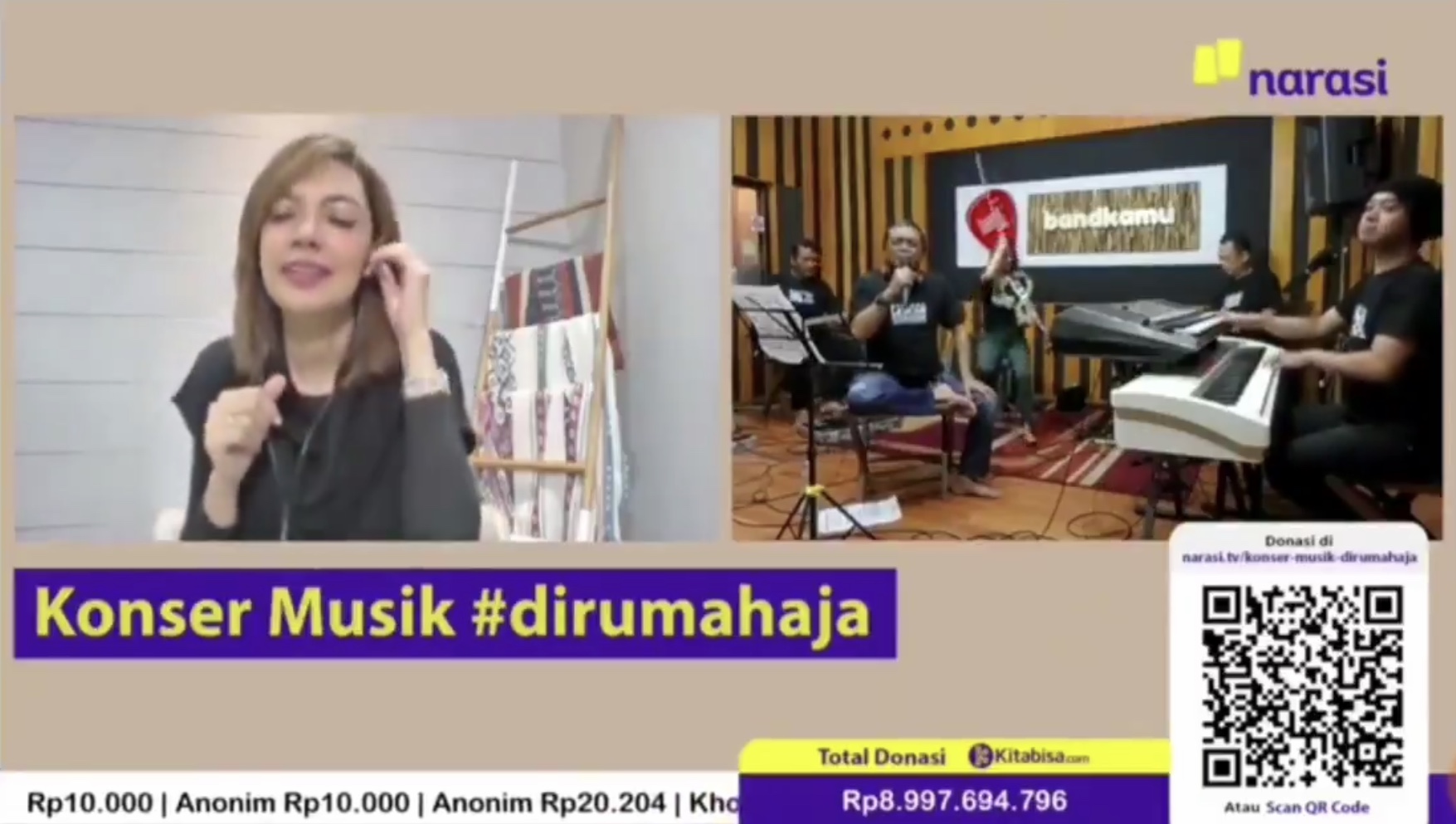 Didi Kempot dari Solo, Najwa Shihab di Jakarta di Puncak Konser.