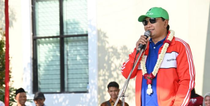 Bupati Irsyad Yusuf dalam acara di Pasuruan. (Foto: Dok Humas)