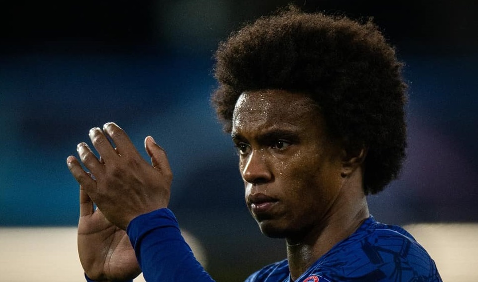 Pemain Chelsea, Willian. (Foto: Twitter/Ngopibareng.id) 