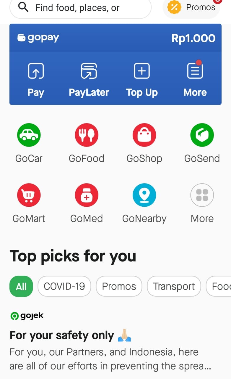 Aplikasi Gojek. (Foto: Googleplay)