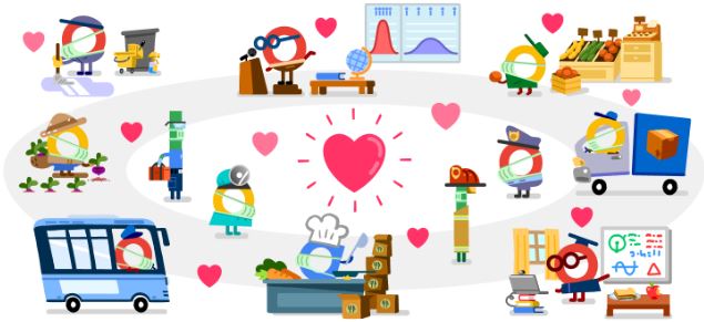 Google Doodle, Rabu 15 April 2020. (Foto: Google)