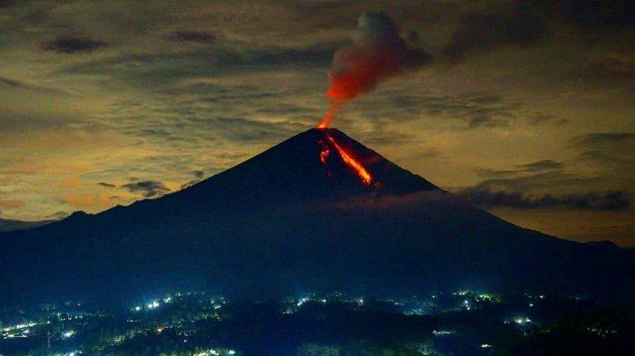 Ilustrasi Letusan Gunung Semeru. (Foto: PVMBG)