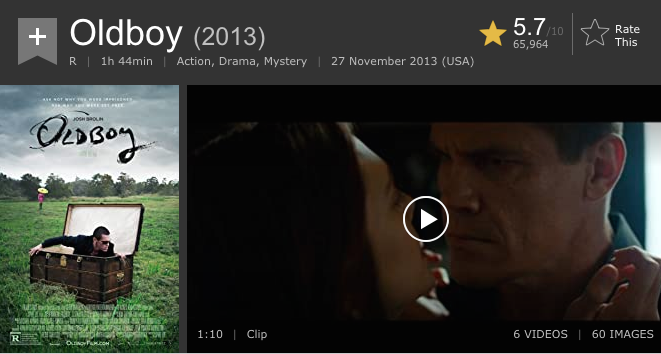 Poster film Oldboy. (Foto: imdb.com)