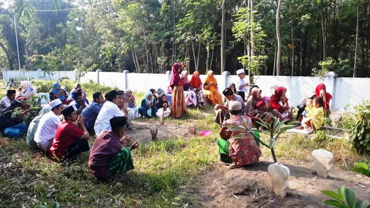 Ilustrasi ziarah kubur. (Foto: dok Nahdlatul Ulama)