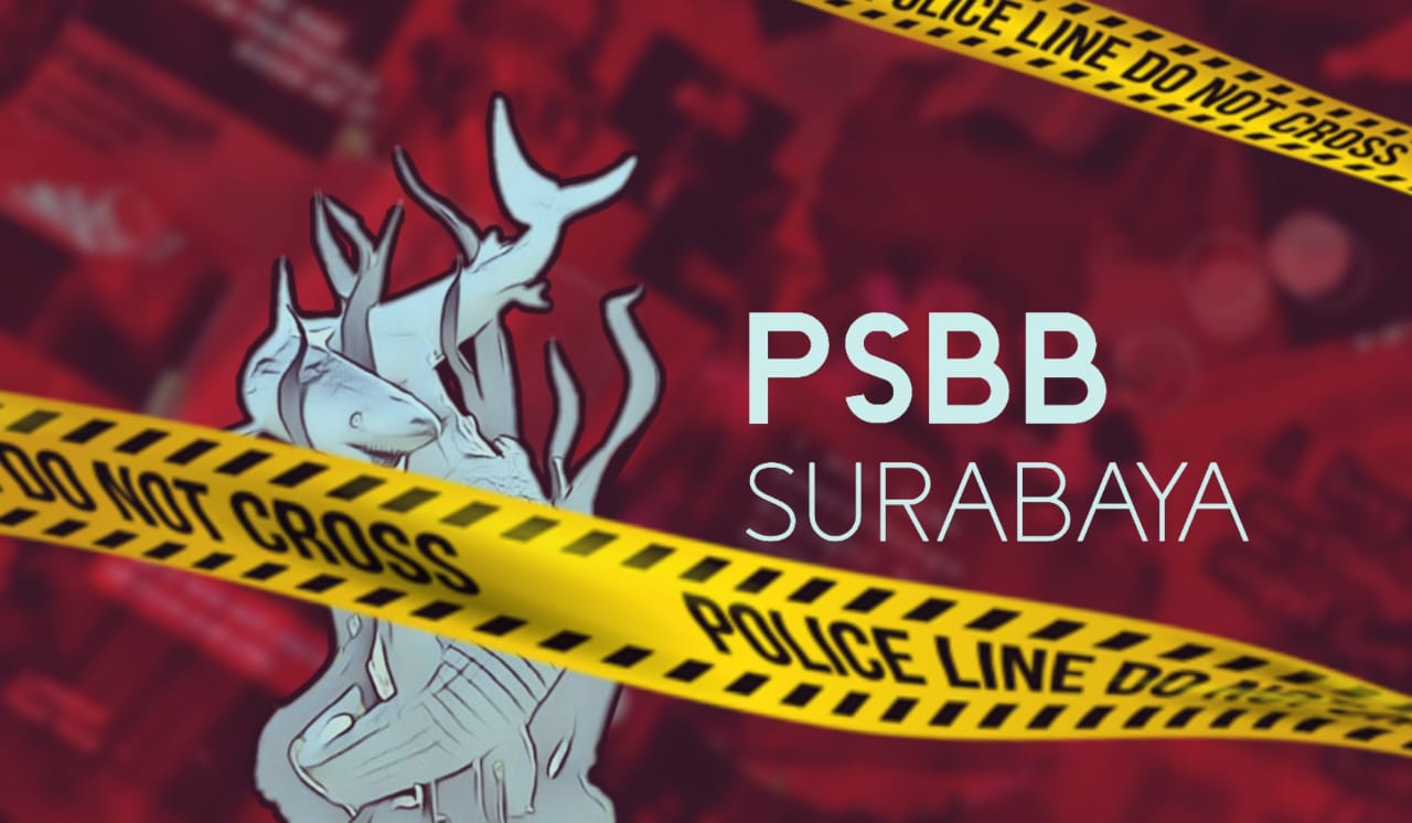 Ilustrasi PSBB Surabaya. (Foto: Fa Vidhi/Ngopibareng.id)