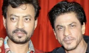 Shah Rukh Khan (kanan) dan almarhum  Irrfan Khan. (Foto:Khaleej)