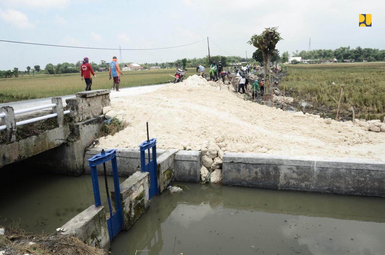 Pembangunan Irigasi Kementerian PUPR. (Foto: Humas/KemenPUPR)