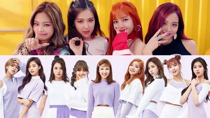 BLACKPINK (atas) vs TWICE dijadwalkan comeback pada Juni 2020. (Foto: Istimewa)