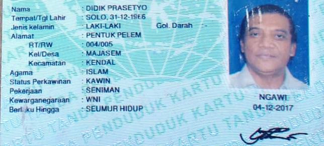 KTP Didi Kempot. (Foto: Facebook Blontank Poer)