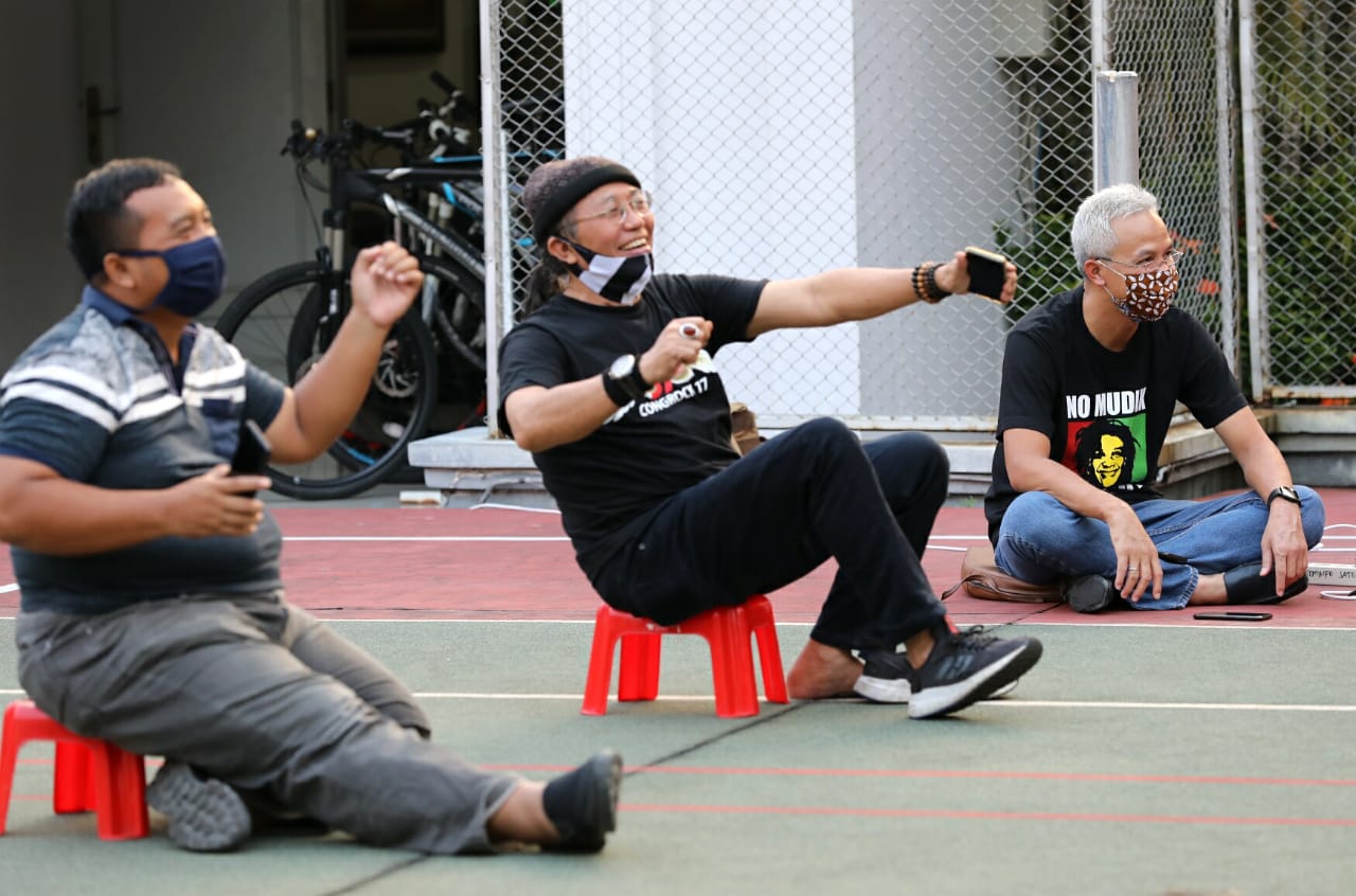 Tribute to Didi Kempot, Ganjar Ajak Warga tetap njoget. (Foto: Ist/Ngopibareng.id)