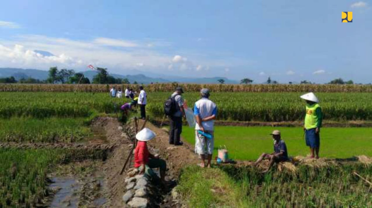 Kementerian PUPR bangun infrastruktur irigasi lewat program PKT di 6.000 lokasi. (Foto/Ngopibareng.id)