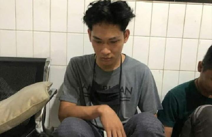 Ferdian Paleka saat ditangkap polisi. (Foto: Instagram/garizluis37)