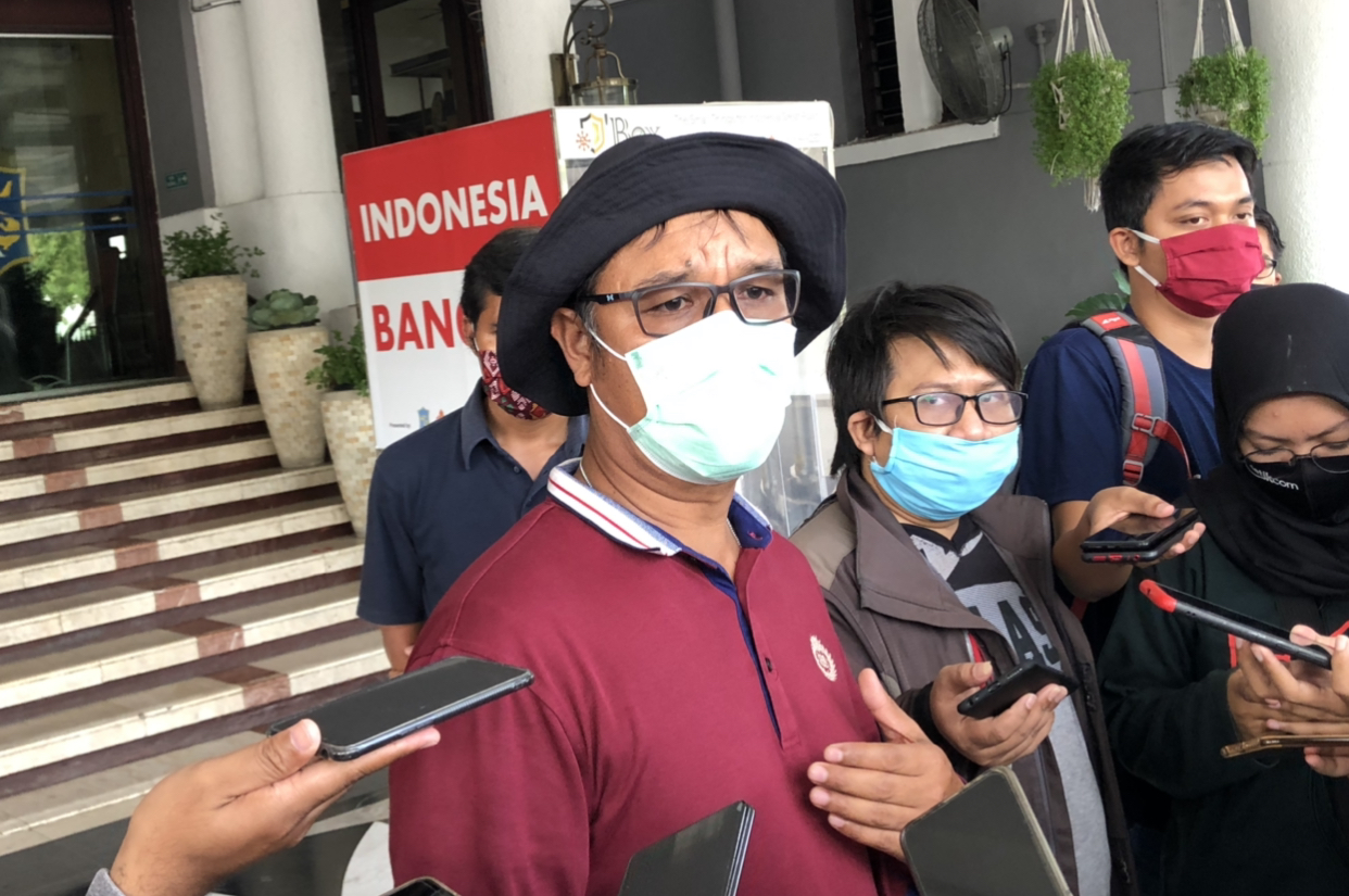 Wakil Koordinator Hubungan Masyarakat Gugus Tugas Percepatan Penanganan Covid-19 Kota Surabaya, M Fikser (Andik Dwi/Ngopibareng.id)