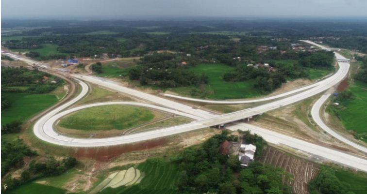 Proyek pembangunan Tol Serang-Panimbang. (Foto: Kementerian PUPR)