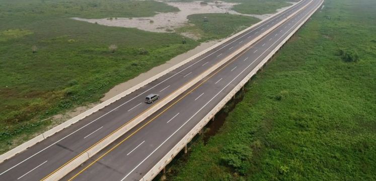 Kementerian PUPR siapkan sarana jalan dan jembatan baik tol dan nasional untuk mendukung kelancaran logistik selama pandemi.(Ilustrasi Jalan Tol Kayu Agung-Palembang-Betung/Kementerian PUPR)