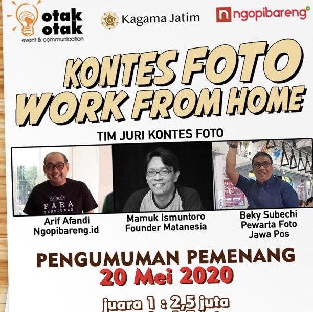 Flyer Kontes Foto WFH 2020.