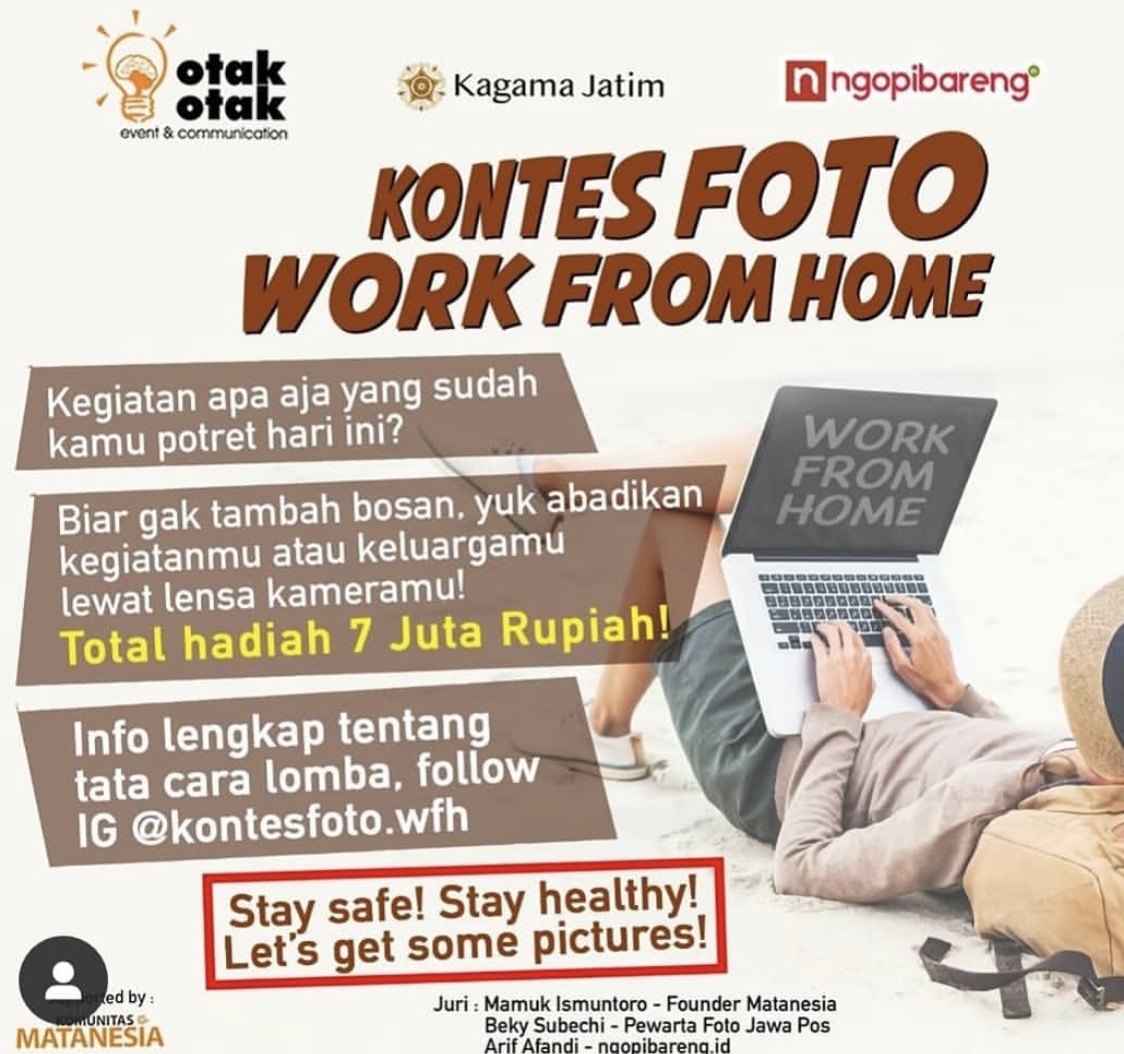 Pengumuman Kontes Foto WFH 2020.