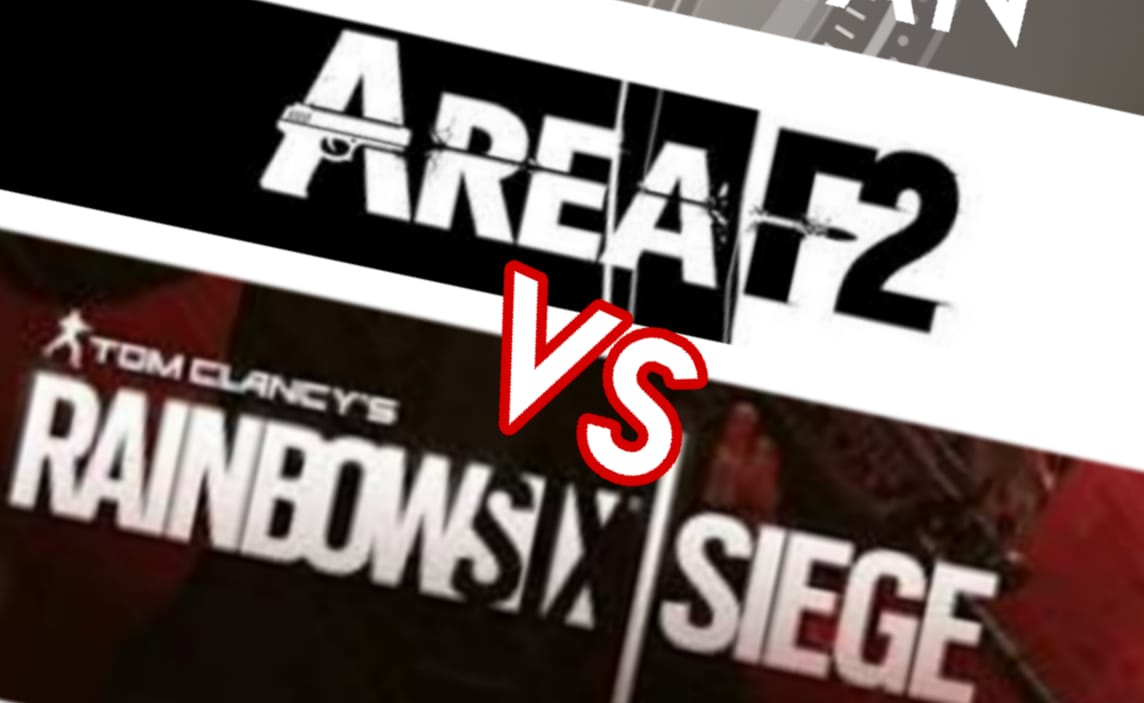 Ilustrasi game Area F2 vs Tom Clancy's Rainbow Six: Siege. (Grafis: Fa Vidhi/Ngopibareng.id)