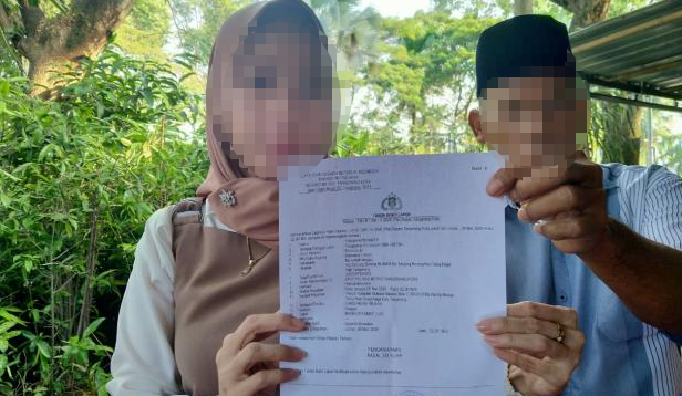 Yanah, istri siri anggota DPRD Kota Tangerang, mengklaim korban kekerasan dan melapor ke Polres Metro Tangerang Kota. (Foto: Istimewa)