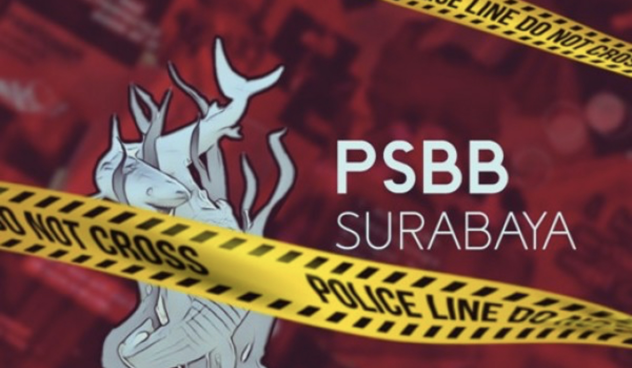 Ilustrasi PSBB Kota Surabaya. (Foto: Fa Vidhi/Ngopibareng.id)