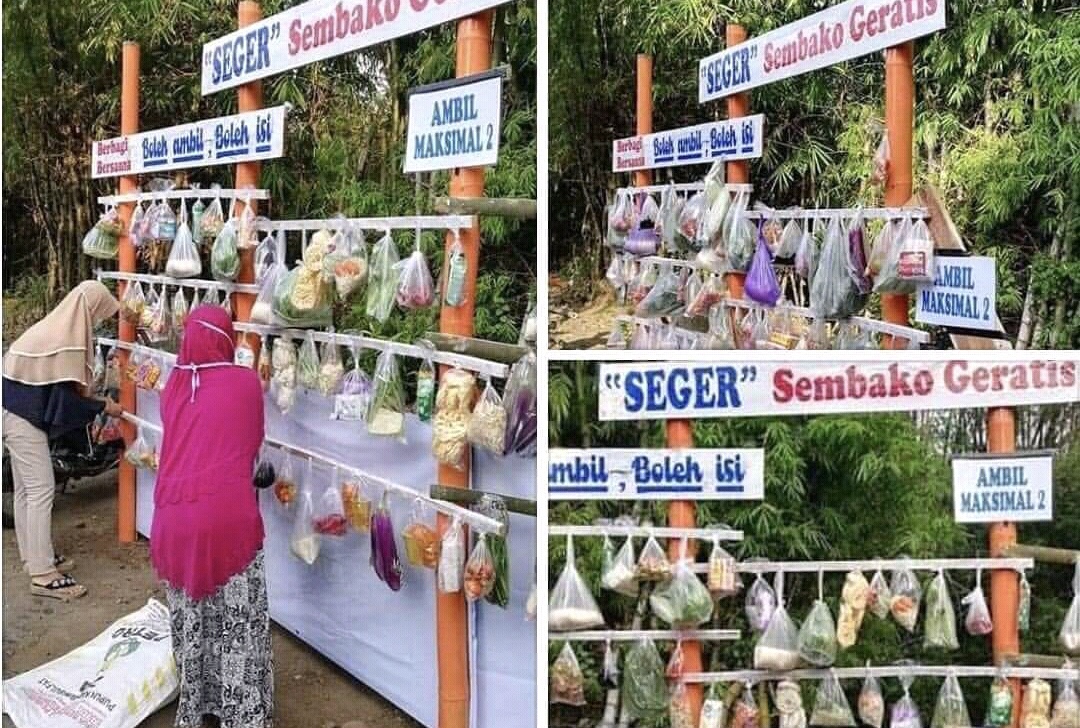 Cantelan Sembako inisiatif warga Jogja melawan Covid-19. (Foto Istimewa)