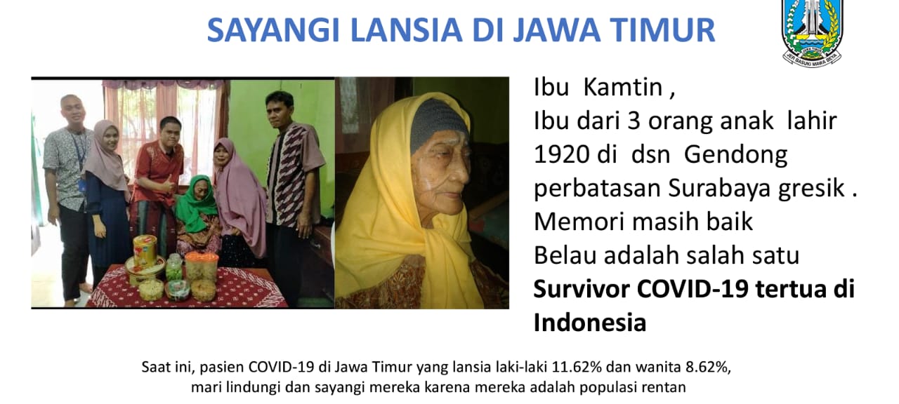 Data Eyang Kamtin yang sembuh dari Covid-19. (Foto: Tangkapan Layar)