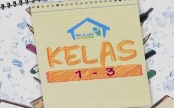 Ilustrasi program Belajar dari Rumah TVRI untuk siswa SD kelas 1-3 dan sederajat. (Foto: Dok. TVRI)