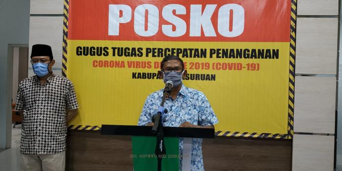 Gugus tugas covid-19 Pasuruan umumkan kasus baru covid-19. (Foto: Dok Humas)