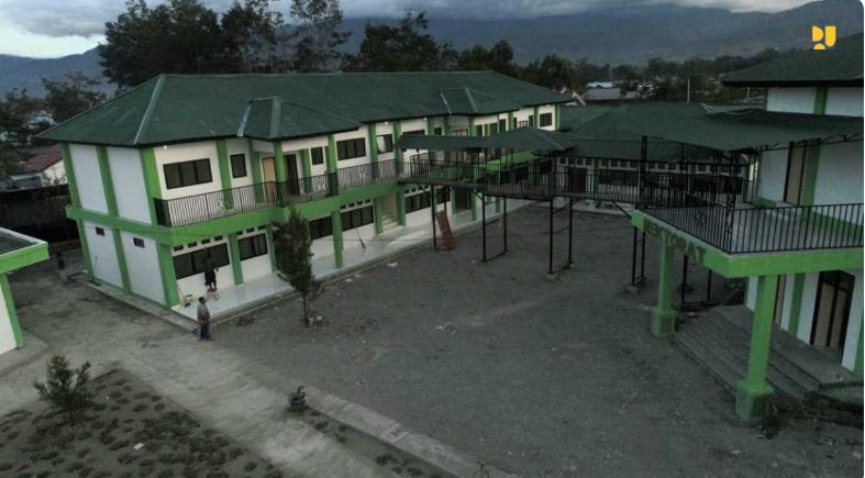 Kementerian PUPR rehabilitasi gedung pendidikan di Wamena. (Kementerian PUPR)