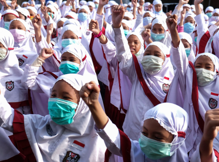 Ilustrasi anak-anak kembali bersekolah. (Foto: Google)