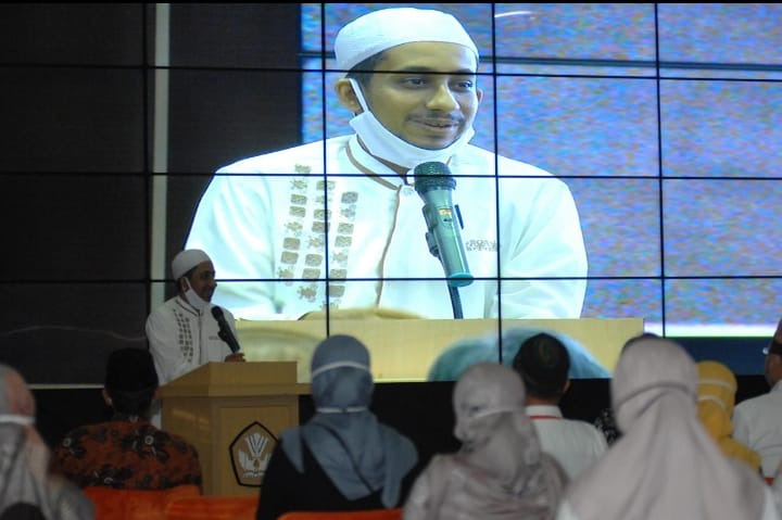 Habib Husein Jafar al-Hadar saat halal bihalal di Jakarta. (Foto: humas matan)