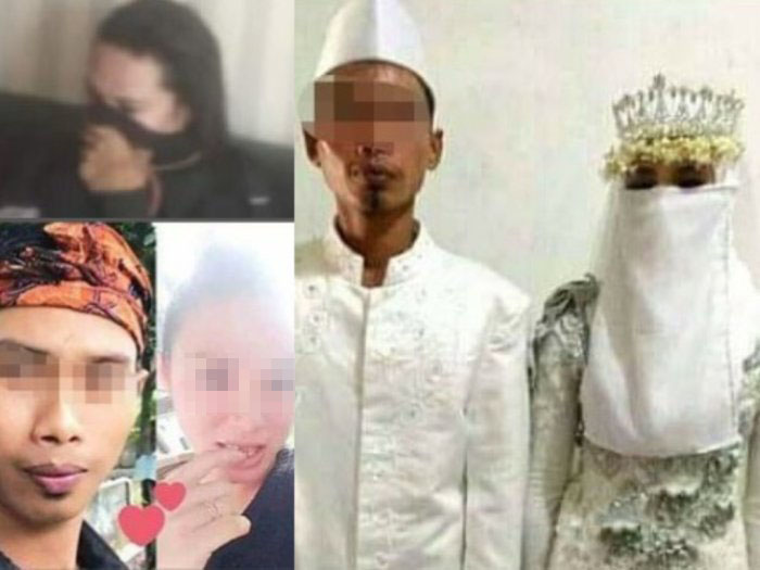 Pernikahan sejenis Muh dan Mita di Lombok Barat. Muh membongkar kedok istrinya yang seorang waria setelah tiga hari gagal melewati malam pertama. (Foto: Istimewa)