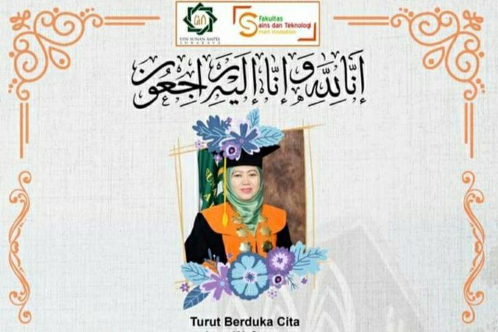 Dekan Fakultas Sains dan Teknologi (FST) Dr Eni Purwati, M.Ag  meninggal terpapar covid-19. (Istimewa)