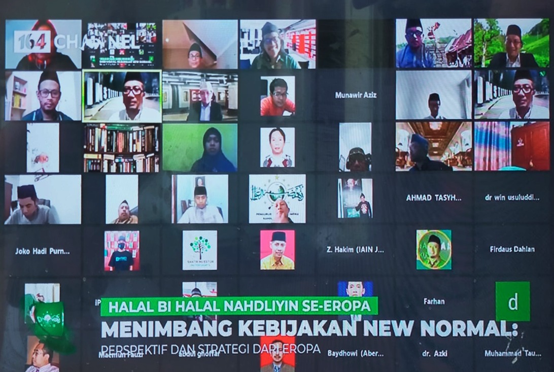 Halal Bihalal warga Nahdliyin se-Eropa digelar bersama KH Said Aqil Siroj. (Foto: pcinu jerman)