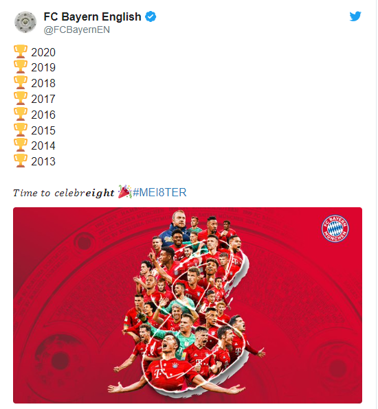 Twitter @FCBayernEN.