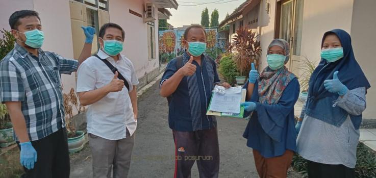 Pasien covid-19 Pasuruan sembuh. (Foto: Dok Humas)