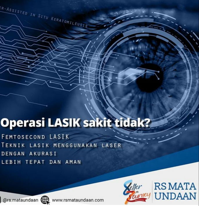 Ilustrasi operasi Lasik. (Foto: dok IG RSMU)