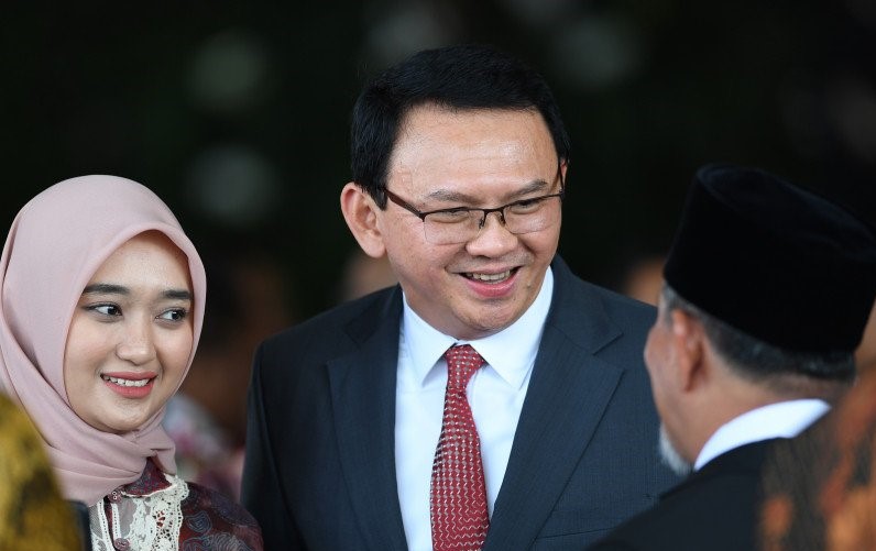 Basuki Tjahaja Purnama (BTP) alias Ahok (tengah). (Foto: Antara)