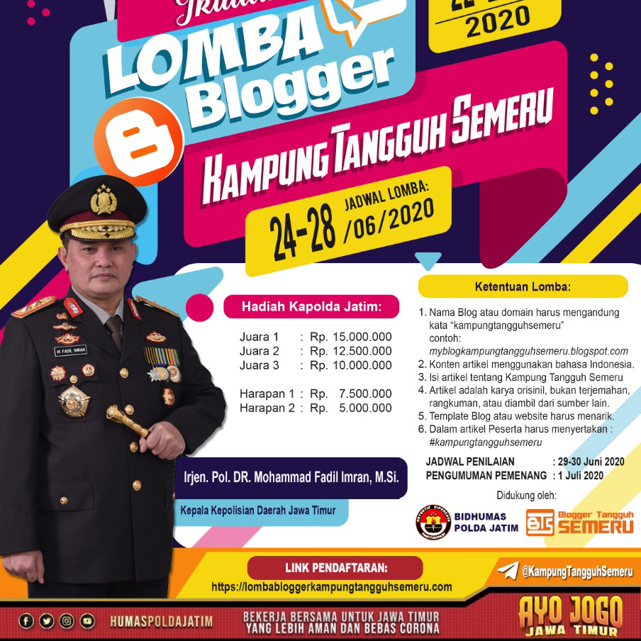 Info lomba blogger Kampung Tangguh Semeru