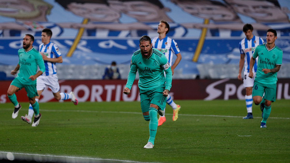 Real Madrid berhasil gusur Barcelona dari puncak klasemen La Liga 2019/2020. (Foto: Twitter/@realmadrid) 