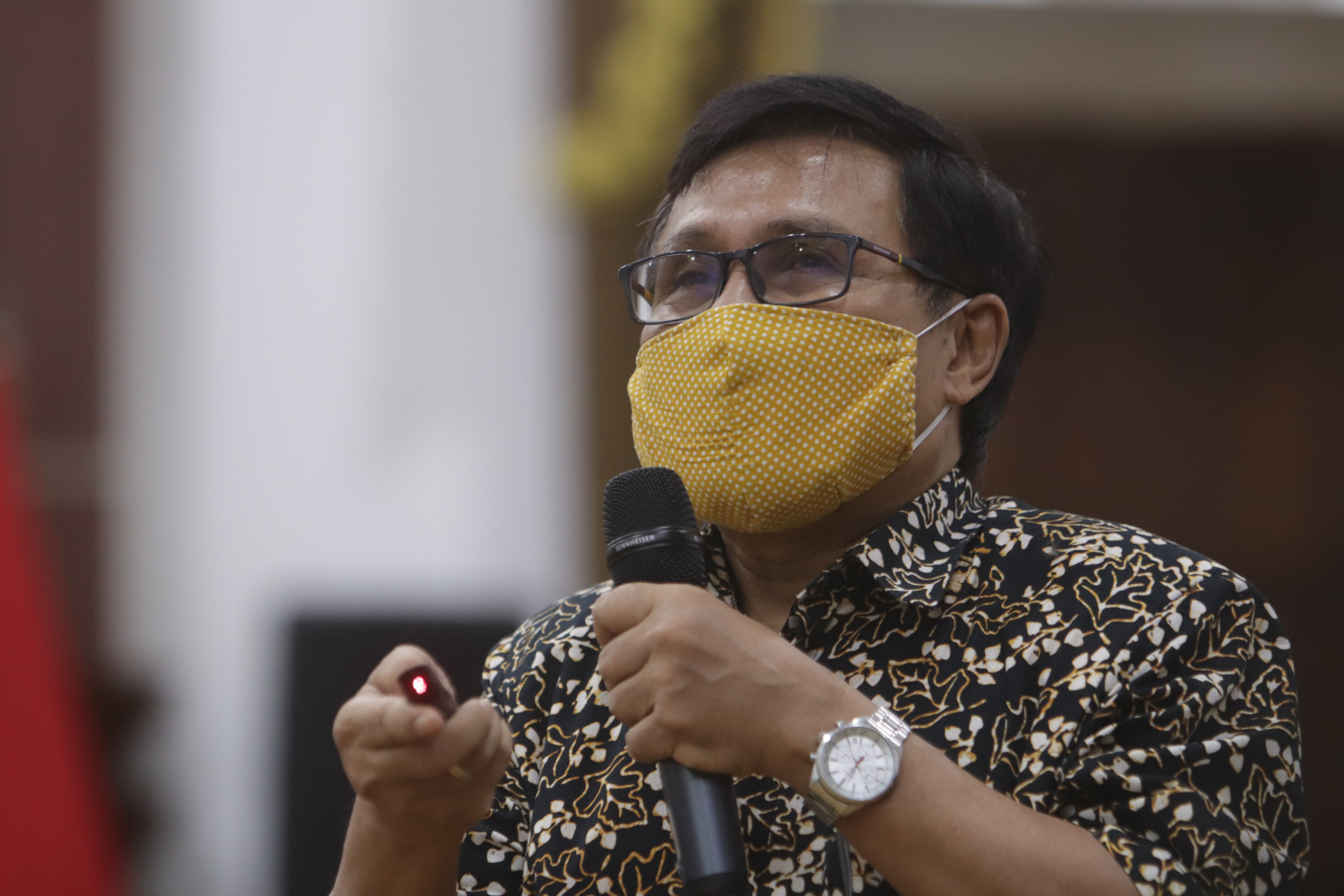 Pakar Epidemologi Unair, Dr. Windhu Purnomo. (Foto: Fariz Yarbo/Ngopibareng.id)