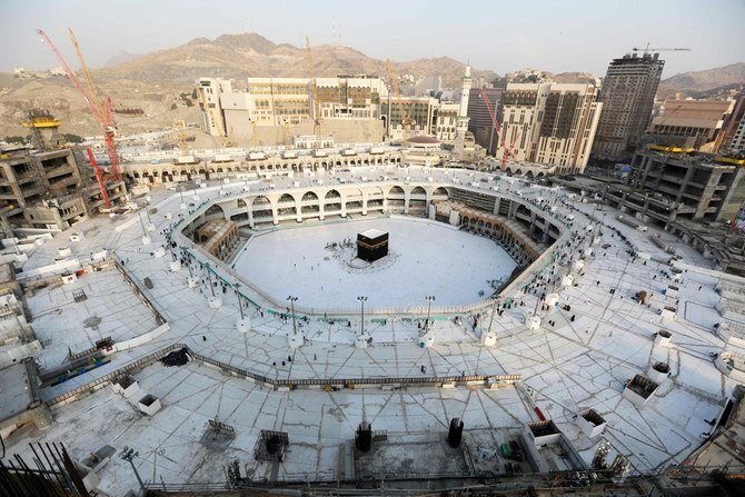 Kondisi di area Kabah saat Arab Saudi lockdown. (Foto: REUTERS)