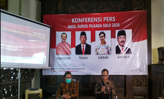 Konferensi pers Solo Raya Polling. (Foto: Dok. Solo Raya Polling)