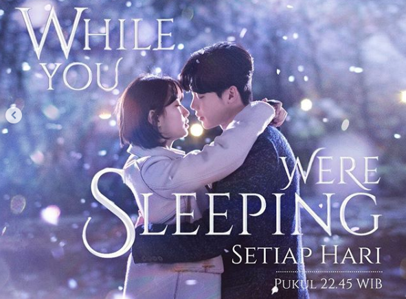 Poster drama Korea Selatan (drakor) While You Were Sleeping. (Foto: Instagram Indosiar)